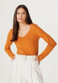 Foto do produto Blusa Feminina Básica Slim Manga Longa