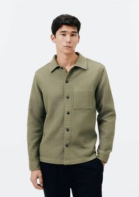 Foto do produto Camisa Masculina Overshirt Com Bolso Frontal