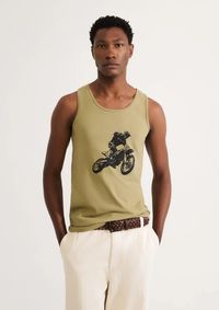 Foto do produto Regata Básica Masculina Slim Em Malha