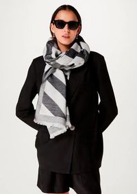 Foto do produto Cachecol Feminino Estampado Em Tricô