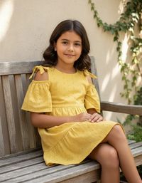 Foto do produto Vestido Infantil Menina Com Babados