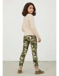 Foto do produto Calça Sarja Infantil Menina Com Barra Desfiada