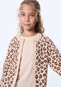 Foto do produto Cardigan Infantil Menina Em Tricô Estampado