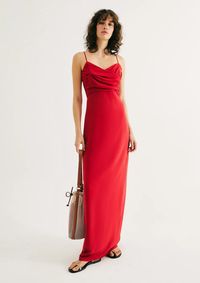 Foto do produto Vestido Longo Evasê Em Viscolinho