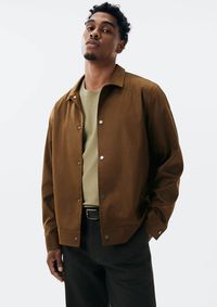Foto do produto Jaqueta Masculina Bomber Em Suede