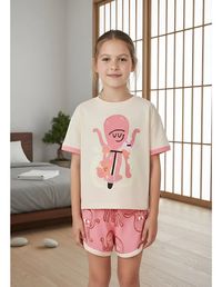 Foto do produto Pijama Curto Infantil Menina Que Brilha No Escuro