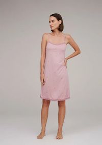 Foto do produto Camisola Feminina Alças Finas Em Viscose Com Estampa