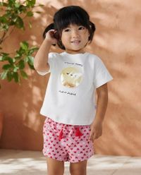 Foto do produto Blusa Infantil Modelagem Box Com Cavas Deslocadas