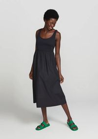 Foto do produto Vestido Midi Evasê Com Franzidos