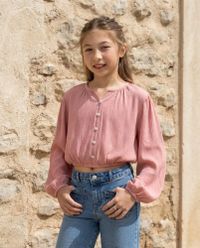 Foto do produto Blusa Infantil Menina Manga Longa Cropped