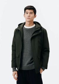 Foto do produto Jaqueta Parka Masculina Com Capuz