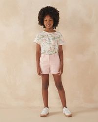 Foto do produto Shorts Menina Em Sarja Alfaiataria