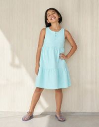 Foto do produto Vestido Básico Infantil Midi Em Algodão