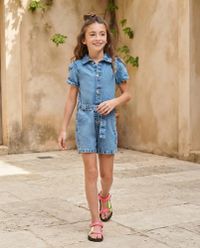 Foto do produto Macacão Jeans Infantil Menina