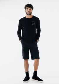 Foto do produto Bermuda Básica Masculina Cargo Em Sarja