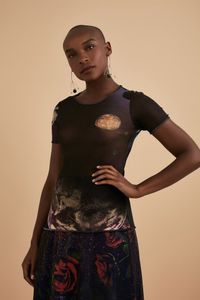 Blusa Tule Segunda Pele Galaxia