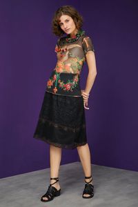 Blusa Tule Segunda Pele Pássaro no ninho