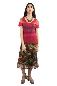 Blusa Tule Poa Tiras De Renda