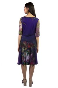 Blusa Tule Rosas Manga A Fio