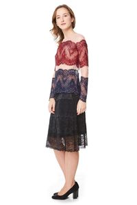 Blusa tule rosa poa com renda