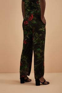 Calça Pantalona Rosas Galáxia