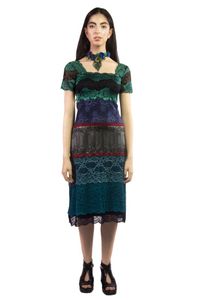 Vestido Tiras De Renda