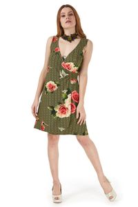 Vestido Transpasse Com Franzido