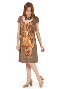 Vestido Malha C/Manga Raglan Imagem Claude