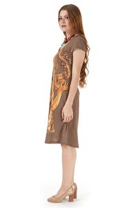 Vestido Malha C/Manga Raglan Imagem Claude