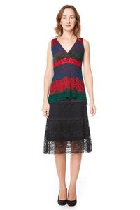 Blusa Renda Decote Transpasse