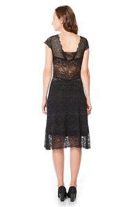 Blusa Renda Sem Forro Preta