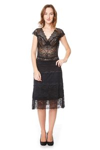 Blusa Renda Sem Forro Preta