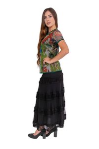Blusa Tule Segunda Pele MC Jardim das Delícias