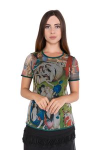 Blusa Tule Segunda Pele MC Jardim das Delícias