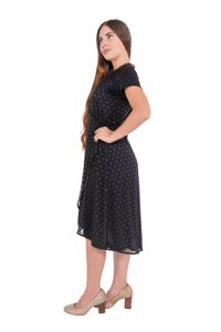 Vestido Tule Trespasse com babado