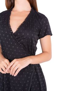 Vestido Tule Trespasse com babado