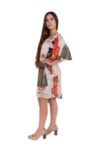 Vestido Viscose Tiras Costas Egon schiele