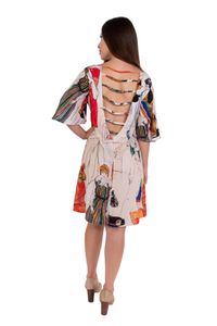 Vestido Viscose Tiras Costas Egon schiele