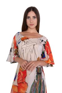 Vestido Viscose Tiras Costas Egon schiele