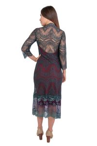 Vestido Basico Renda Verde