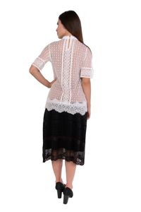 Blusa  Renda Gola Frufru