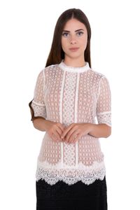 Blusa  Renda Gola Frufru