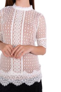 Blusa  Renda Gola Frufru