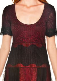 Vestido Tule Amassado c/Aplicação Renda