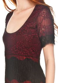 Vestido Tule Amassado c/Aplicação Renda
