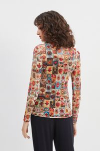 Blusa tule segunda pele manga longa sagrado coração