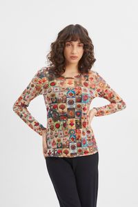 Blusa tule segunda pele manga longa sagrado coração