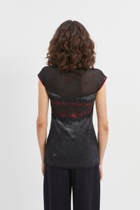 Blusa mix tule Texturas Listras