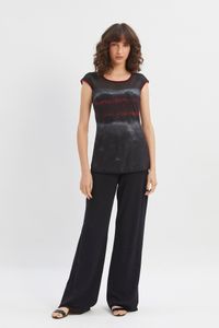 Blusa mix tule Texturas Listras