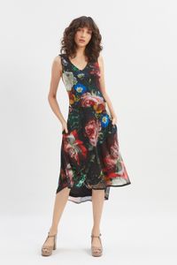 Vestido tule decote v Rosa Chitão